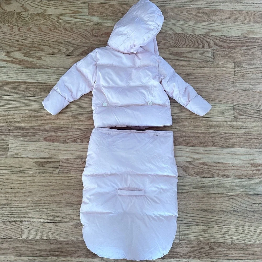 Ralph Lauren Baby Pink Coat And Bunting Attachmemt 6 Months